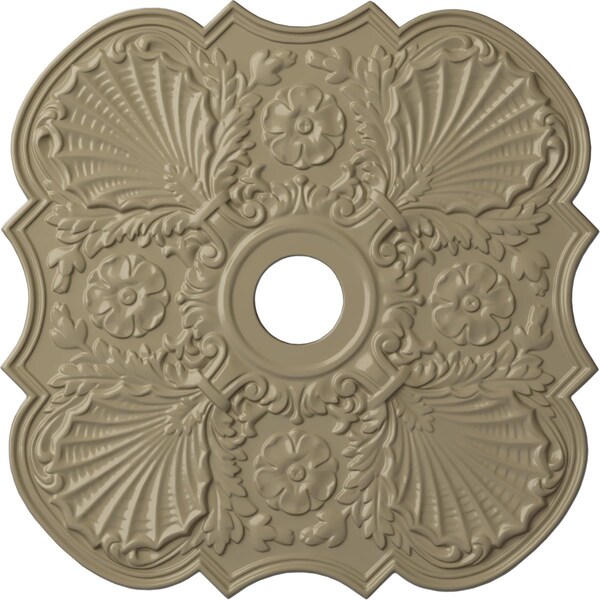 Ekena Millwork Flower Ceiling Medallion (Fits Canopies up to 6 1/4"), 29"OD x 3 5/8"ID x 1 3/8"P, Gobi Desert CM29FWGDF - main